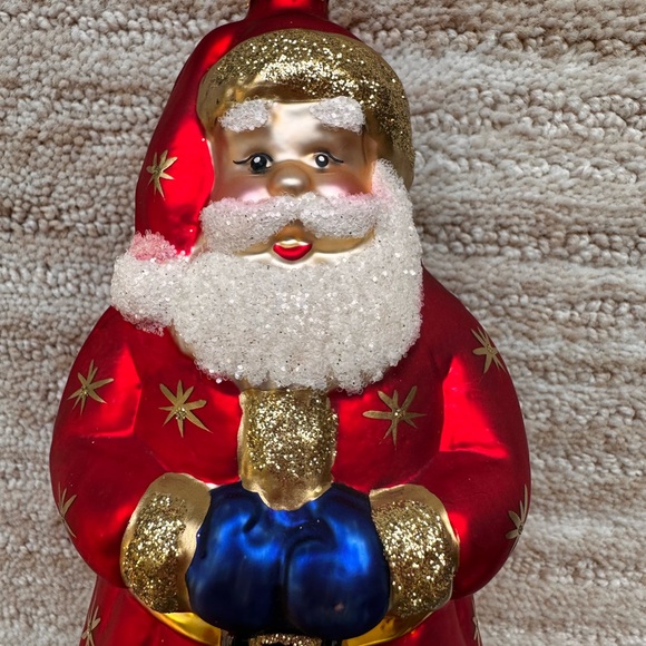 Christopher Radko Glass Christmas Ornament Ded Moroz Santa Red & Gold Robe - Picture 3 of 16